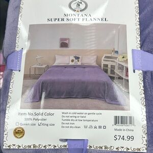 Super Soft Flannel Bedding Set - Purple